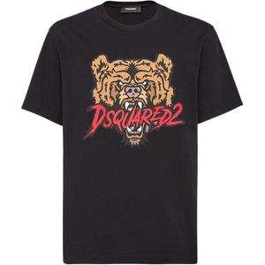 Dsquared 2 Футболка с круглым вырезом и принтом в виде медведя от Dsquared2