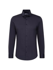Рубашка делового кроя Slim Fit SEIDENSTICKER Schwarze Rose, темно-синий