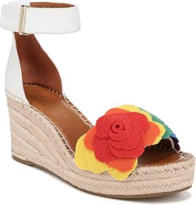 Женские сандалии на танкетке Franco Sarto Clemens из рафии, мультиколор