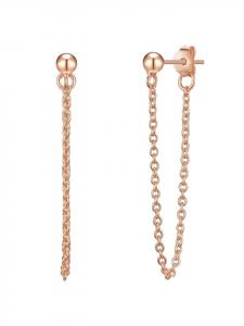Glanzstücke München Серьги-гвоздики из стерлингового серебра с отделкой из розового золота
