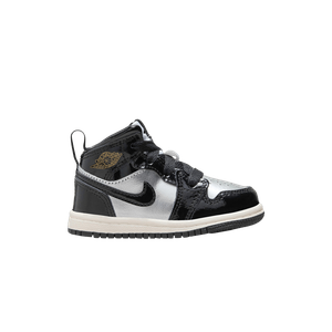 Кроссовки Air Jordan Air Jordan 1 Mid SE TD 'Black Metallic Silver', черный