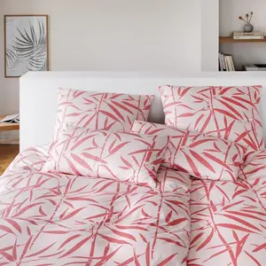 Элегантный комплект постельного белья, трикотаж Мако, цвет Сладкая трава, красный, размер 155х200+40х80 Elegante