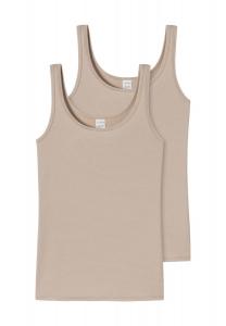 Набор из 2 футболок Modal Essentials для женщин SCHIESSER, песочный