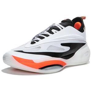 Erke Баскетбольные кроссовки Qian Xun 2.0 с амортизацией, противоскользящие, с низким верхом и гелевой амортизацией, мужские, цвет белый, черный