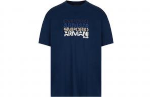 Детский лонгслив с принтом логотипа EMPORIO ARMANI, синий