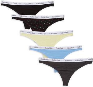 Женские трусики-стринги Calvin Klein Carousel Logo из хлопка и эластичного хлопка, упаковка, B(Qp2140-911)/B