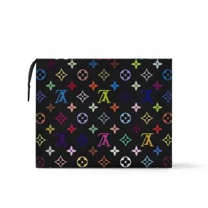 LOUIS VUITTON Косметичка Takashi Murakami черная разноцветная