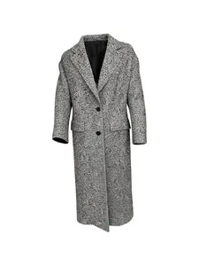 Пальто Carine в елочку на пуговицах Tagliatore, серый