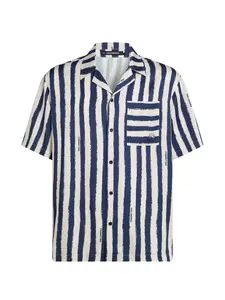 Полосатая рубашка Karl Lagerfeld, синий