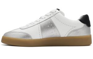 Низкие женские кроссовки, серебристые Clarks, Silver 261811044