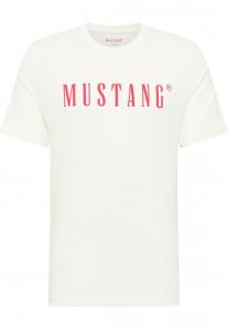 Футболка с принтом Mustang, цвет weiß