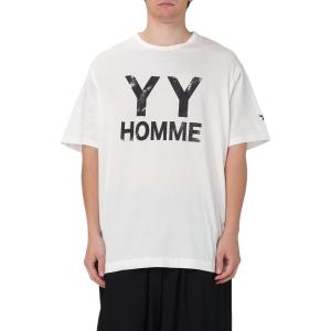Хлопковая футболка с принтом логотипа Yohji Yamamoto, белый