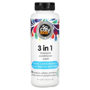 Детский шампунь-кондиционер «3 в 1», 10,5 жидких унций (311 мл) SoCozy