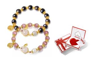 Кристальный браслет с бусинами для женщин IWE, Pair + Limited Gift Box(4)