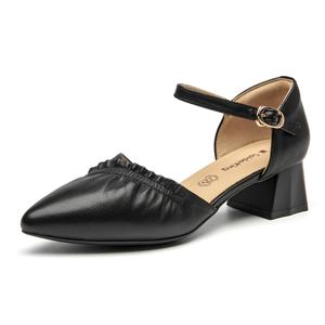 Туфли на высоком каблуке женские черный Spider King