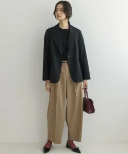 Красивые брюки из саржи для создания фигуристой фигуры Suite L, цвет Beige [033]