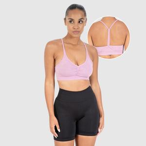 SMILODOX Женский спортивный бюстгальтер Batik Scrunch Icon Rose