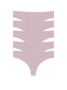 Упаковка из 5 трусиков-стрингов с обычной посадкой Mindd, vintage rose