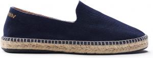Мужские сандалии-эспадрильи VISCATA Portbou из холщовой ткани ручной работы с дышащим хлопковым верхом и стелькой из 100% натурального джута для любых повседневных случаев, темно-синий