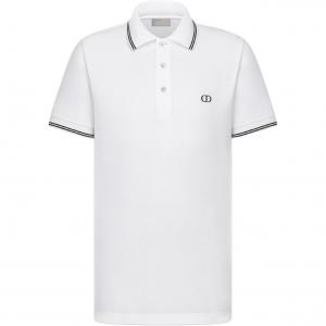 DIOR Футболка-поло мужская white