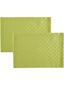 Erwin Müller Жаккардовые салфетки из смесовой хлопковой ткани, комплект из 2 штук, цвет Paderborn, зеленый