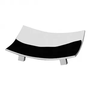 Прямоугольная мыльница на металлических ножках Box Windisch, хром