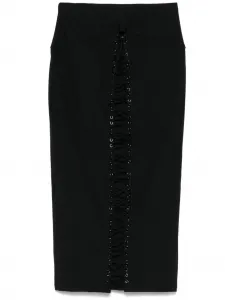 Юбка-карандаш длины миди Maison Close, черный