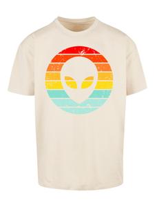 Рубашка F4NT4STIC Alien Retro Sonnenuntergang, песочный