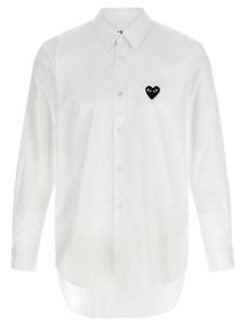 Рубашка «Black Heart» Comme Des Garçons Play, белый
