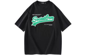 Футболка унисекс SCRM, черная (в комплекте белая кукольная сумка-кроссбоди)