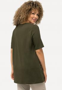 Базовая футболка CARREE AUSSCHNITT HALBARM Ulla Popken, зеленый