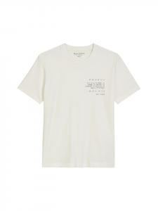 Marc O'Polo Обычная футболка из шелковистой белой ткани