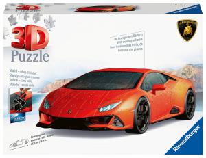 Ravensburger, 3D пазл Автомобили Lamborghini Huracán Evo arancio, 156 шт.