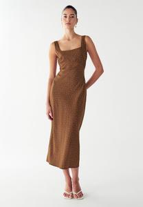Платье WILLA HALLEE MIDI, Choc Based Spot/Brown