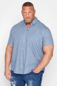 Рубашка с коротким рукавом с принтом BadRhino, синий