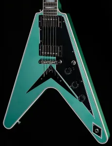 Gibson Custom Shop Willcutt Exclusive Flying V Custom в глянцевом зеленом цвете Inverness (254)