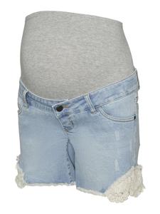 Тканевые шорты mama licious, светло-синий деним