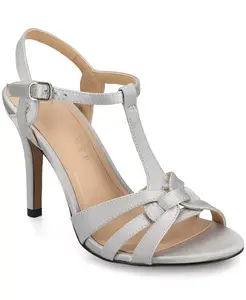 Женские босоножки Valry на шпильке Journee Collection, серебряный