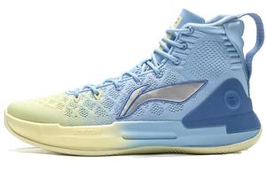 Баскетбольные кроссовки YuShuai 13 мужские высокие синие/желтые Lining
