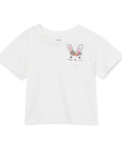 Футболка с карманом для встречи с девушками Lands' End, White