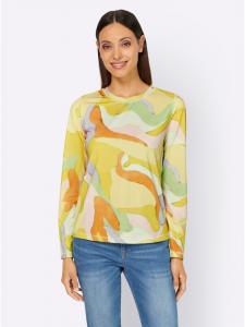 Футболка с круглым вырезом с принтом фисташкового и лаймового цветов Heine