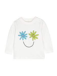 Stella McCartney Kids футболка с цветочным принтом, белый