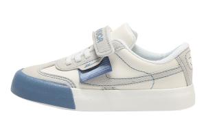 WARRIOR Низкие детские скейтерские ботинки beige blue kids'