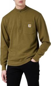 Carhartt мужская футболка Tilden с длинным рукавом и молнией до середины (Regular и Big & Tall), Military Olive