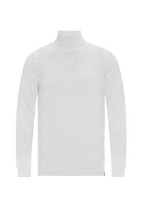 Свитер-водолазка с клетчатым узором CIPO & BAXX, белый