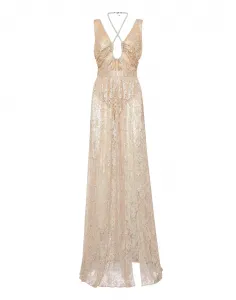 Кружевное длинное платье Philipp Plein