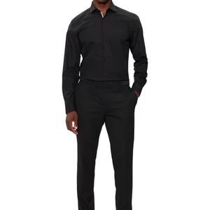 Рубашка Boss с длинными рукавами на пуговицах HUGO BOSS, черный