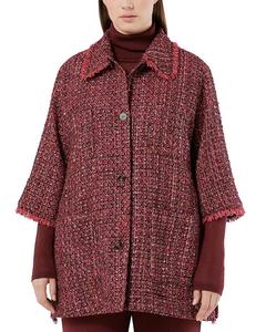 Жакет с бахромой Marina Rinaldi, красный