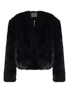 Куртка из искусственного меха на молнии Stand Studio, черный