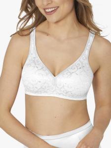 Классический элегантный бюстгальтер из хлопка без косточек Triumph, White